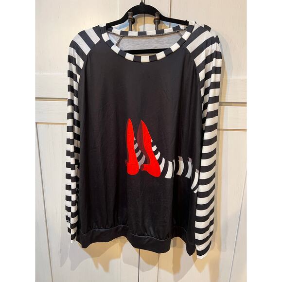 Wicked Witch of the West Black White Wizard of Oz T-Shirt Women’s 4X - Picture 1 of 6